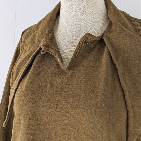 vintage 80's tie neck dagger collar shirt - Picture 6 of 11